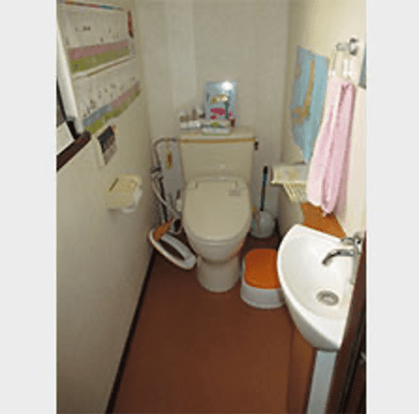 収納力にこだわったトイレ