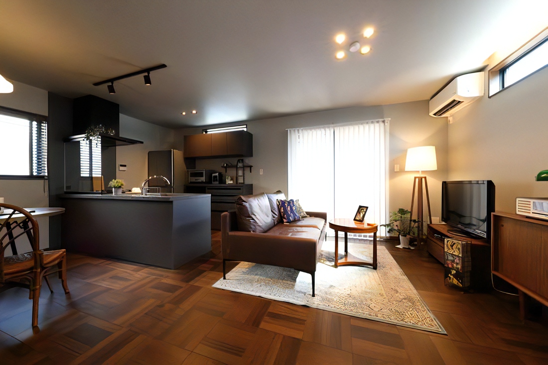 キッチンを横向きにして調理スペースを確保したリフォーム事例【戸建て】