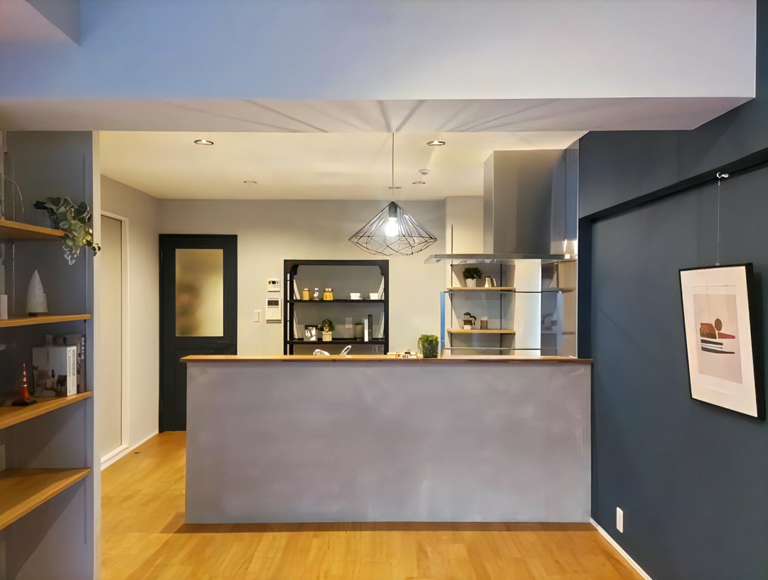 開放感のあるキッチンのリフォーム施工事例【マンション】